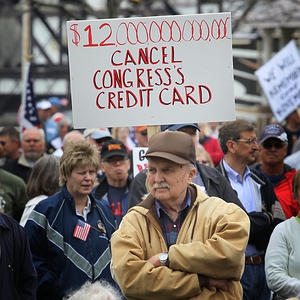 GETTYProtesting before the tax hikes hit: A Tea Party rally this month in Rockford, Ill.